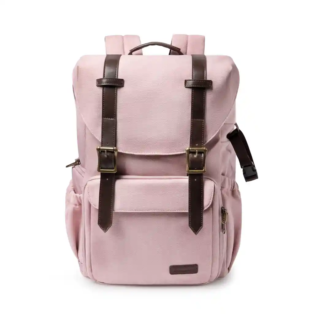 Bagsmart Mochila Para Camara Y Notebook De 15" - Rosado