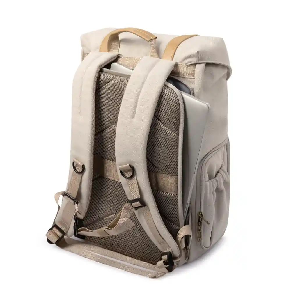 Bagsmart Mochila Para Camara Y Notebook De 15" - Beige