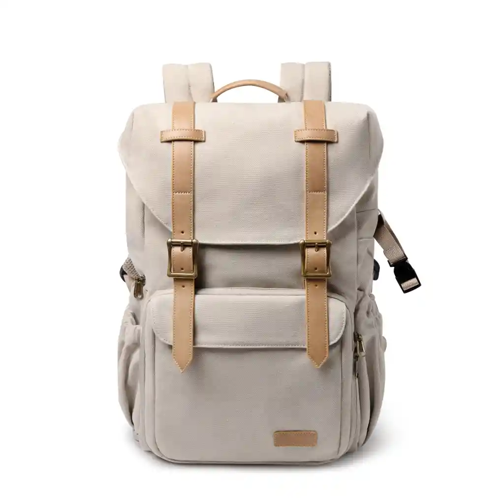 Bagsmart Mochila Para Camara Y Notebook De 15" - Beige