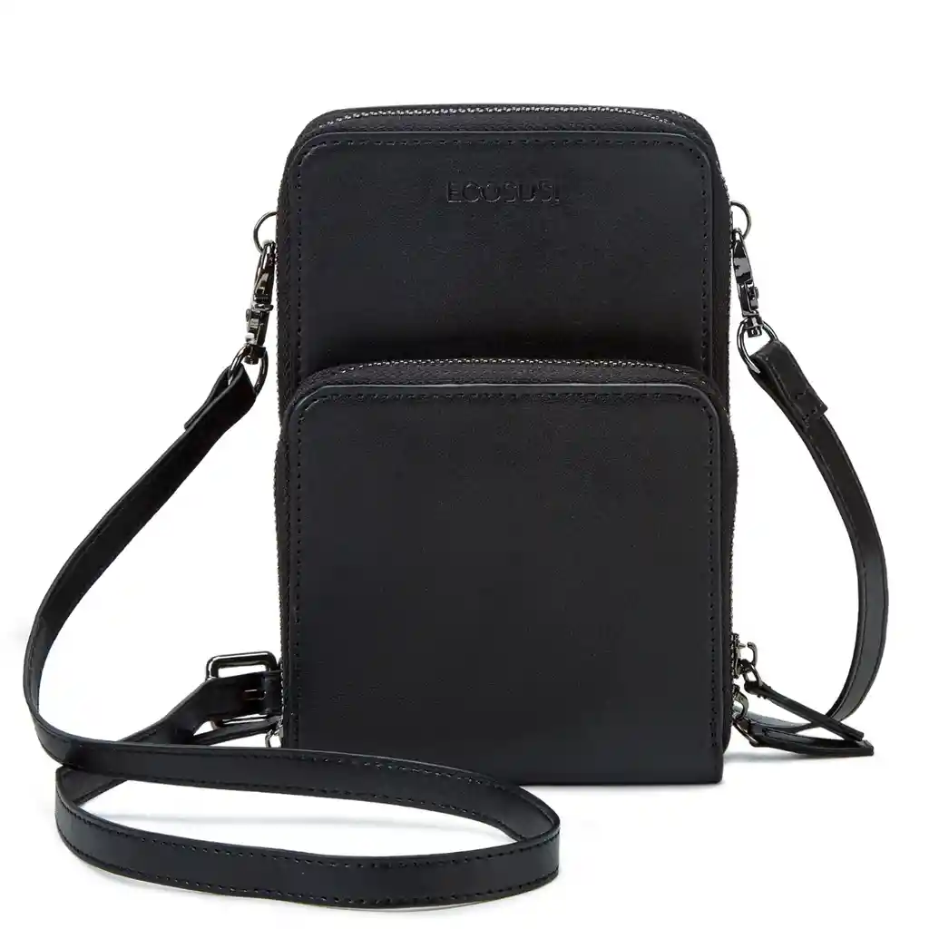 Ecosusi Bandolera Para Celular Con Cartera Desmontable - Negro