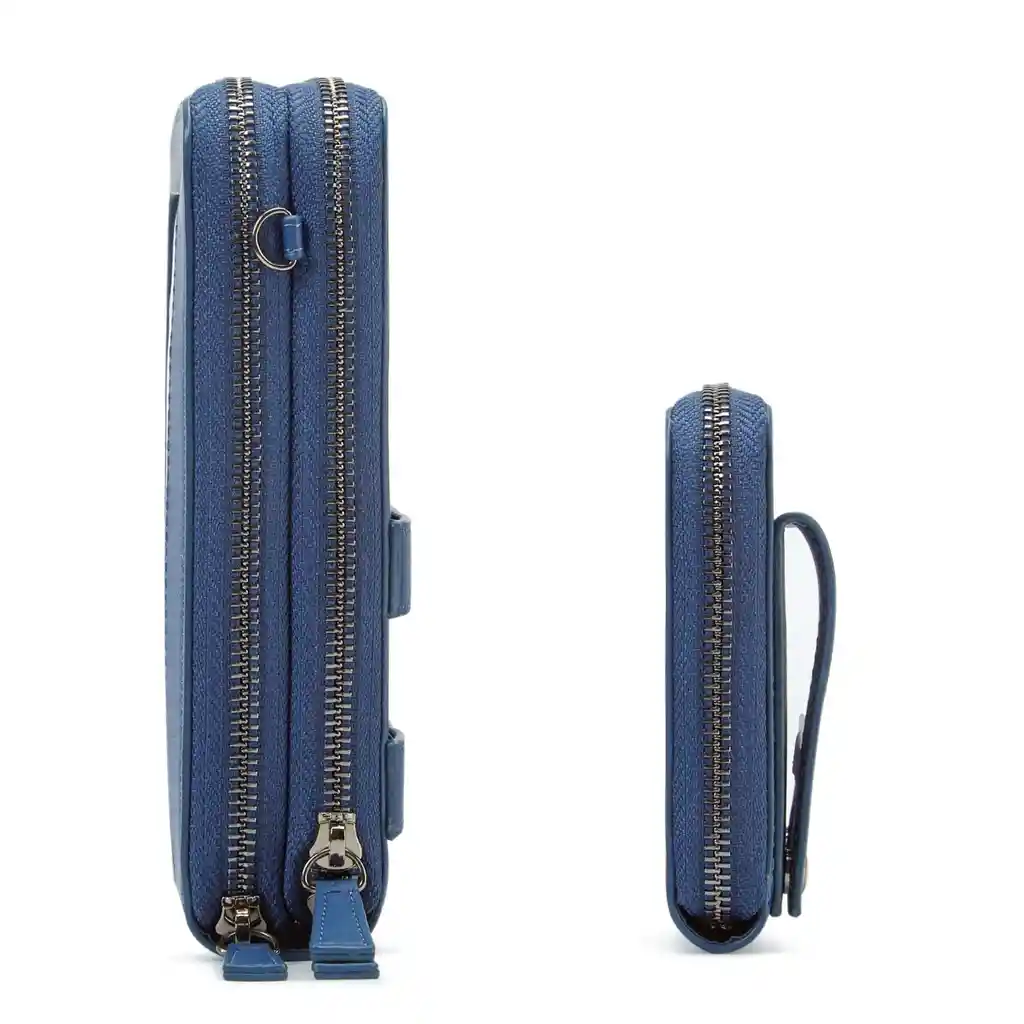 Ecosusi Bandolera Para Celular Con Cartera Desmontable - Azul