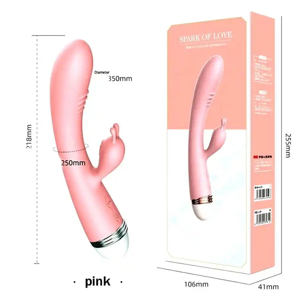 Vibrador Chispa De Amor Punta De Conejo