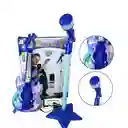 Guitarra Musical De Juguete Con Micrófono Azul