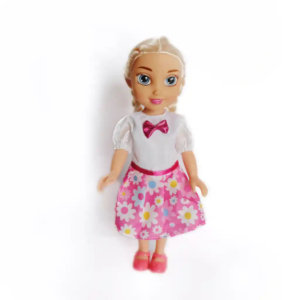 Muñeca Con Lentes Y Trenzas