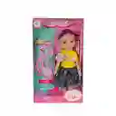 Muñeca Con Lentes Y Trenzas