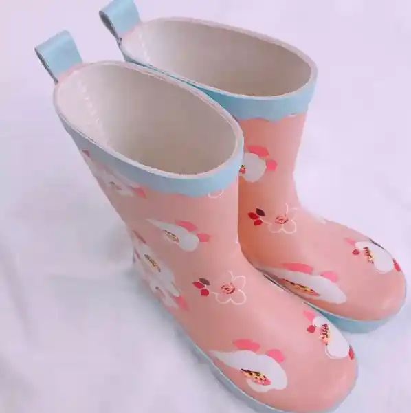 Botas Lluvia Flores Talla 26