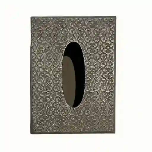 Caja Porta Pañuelos Gris Plata