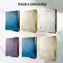 Pack De 6 Bolsas De Regalo Grande Diseño Tela Linea Dorada