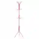 Colgador Perchero Metálico Trípode Rosado 165cm X 42cm