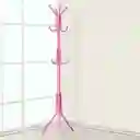 Colgador Perchero Metálico Trípode Rosado 165cm X 42cm