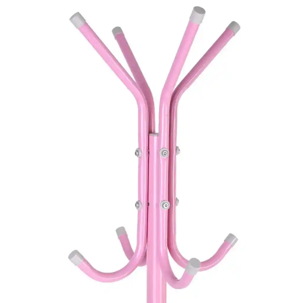 Colgador Perchero Metálico Trípode Rosado 165cm X 42cm