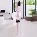 Colgador Perchero Metálico Trípode Rosado 165cm X 42cm