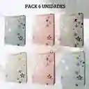 Pack De 6 Bolsa De Regalo Grande Diseño Estrellas Colores