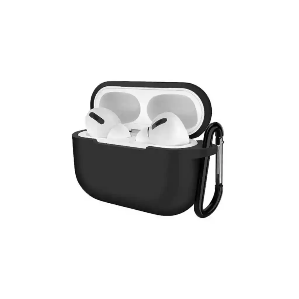 Carcasa Compatible Con Airpods Pro Negro 1/2