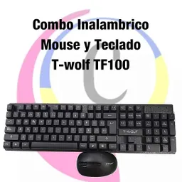 Kit De Mouse Y Teclado Usb T-wolf Tf-100 Inalambrico