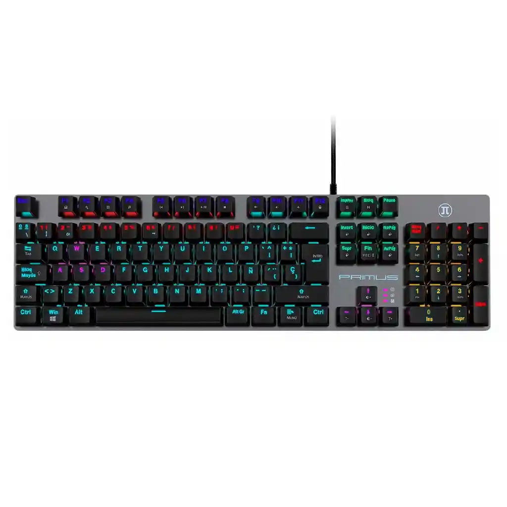 Teclado Gamer Mecánico Primus Ballista 90t Qwerty Switch Red