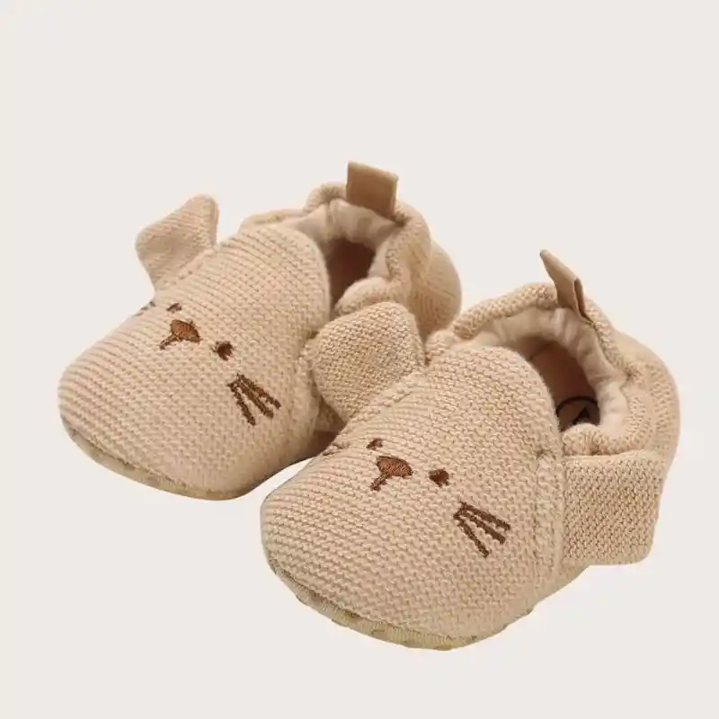 Zapatitos Bordados Para Bebé Rn A 3 Meses Diseño Animal