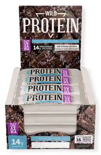 Wild Protein - Barra Proteína Chocolate Coco (vegana, Sin Azúcar Añadida) 16 Unid.