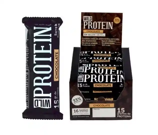 Wild Protein Wild Foods -Chocolate - Caja 16 Unidades