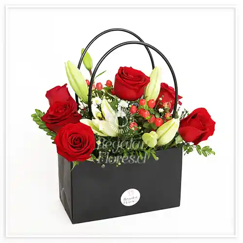 Bolso Lilium Y Rosas