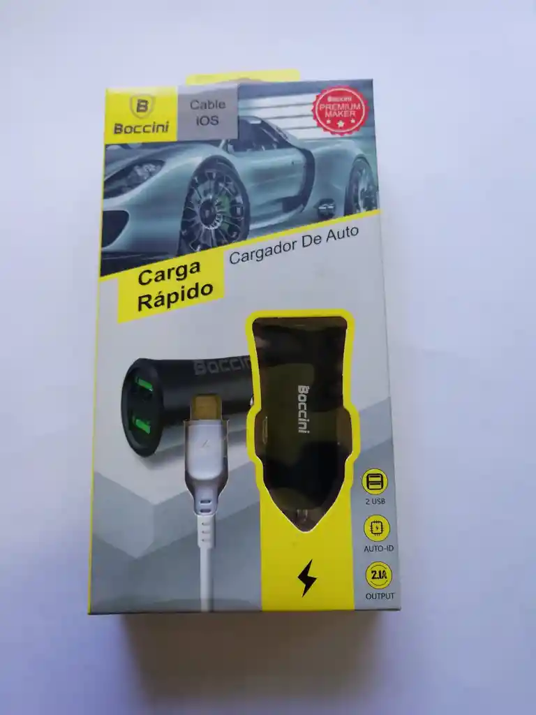 Cargador Auto Doble Usb 12v-24v Carga Rápida 3.0 Aluminio