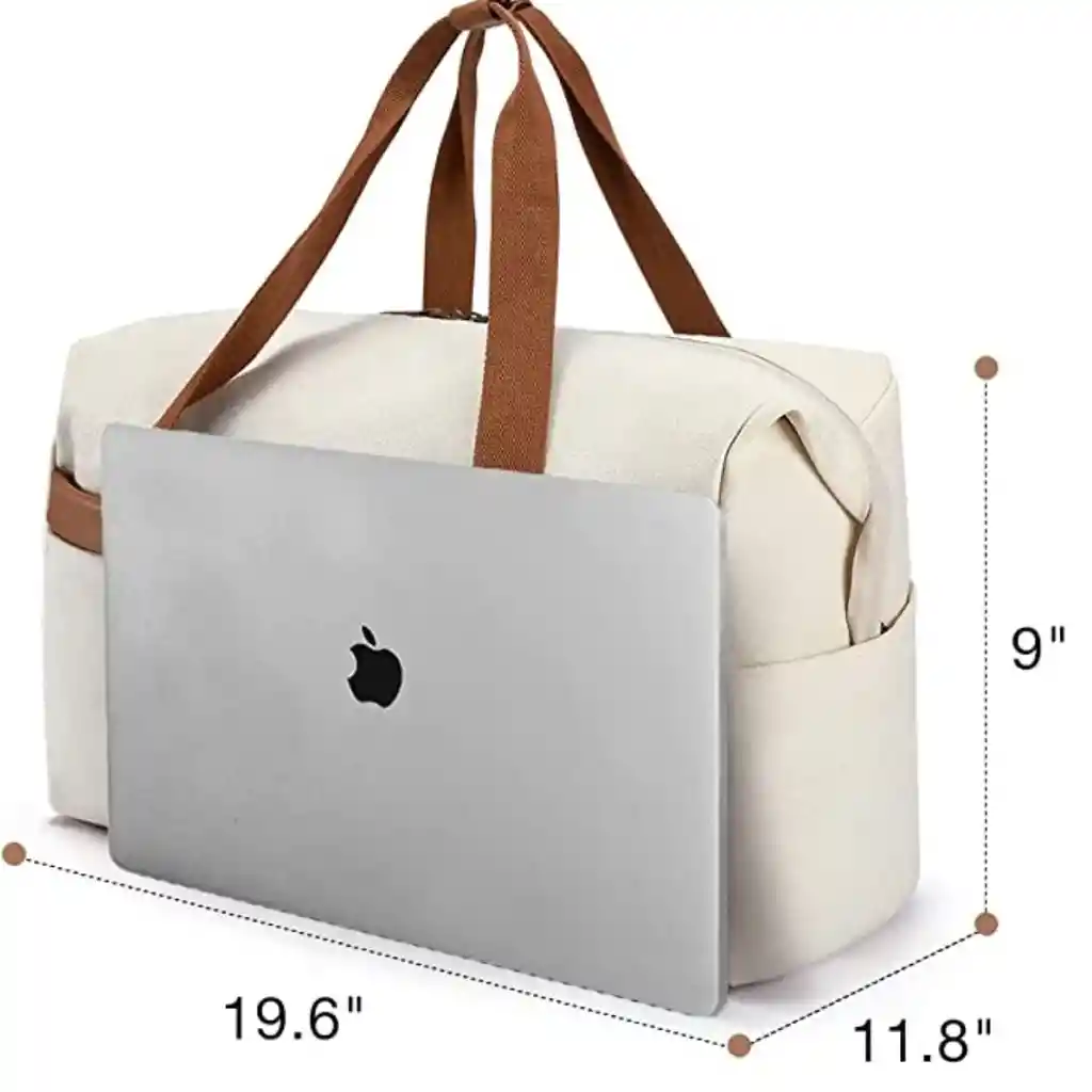 Bagsmart - Bolso De Viaje Y Gimnasio Grande 40l - Beige