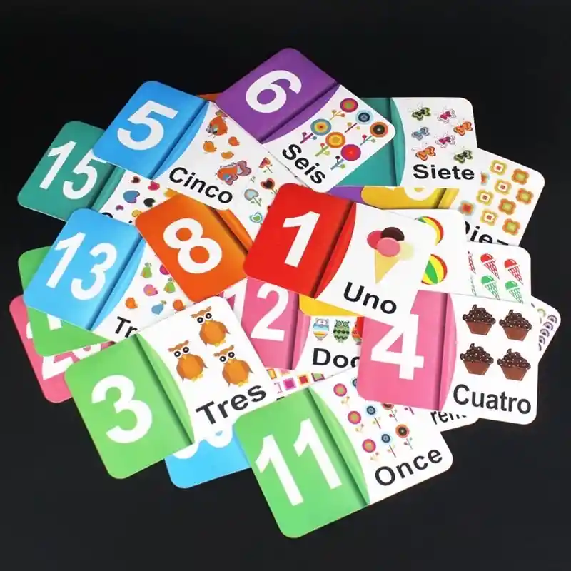 Tarjetas De Aprendizaje Para Niños Numeros