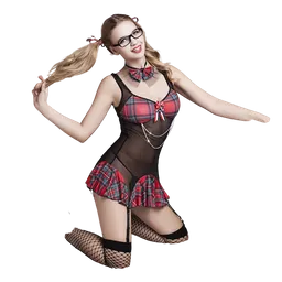 Disfraz De Colegiala Sexy Rojo