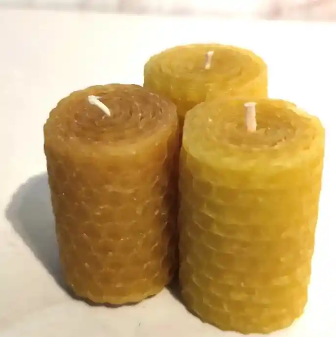 3 Velas De Miel (5*3,5cm)