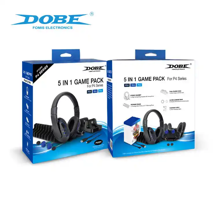 Dobe – Pack Gaming/protector 5 En1 Para Ps4