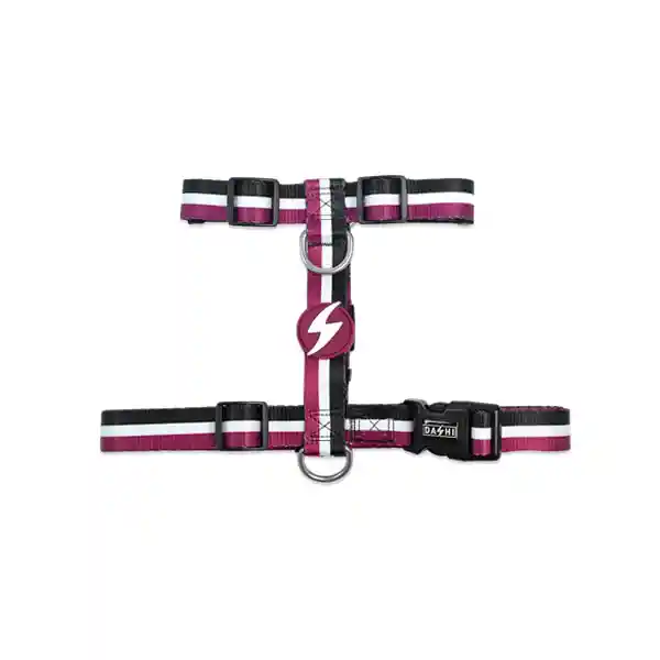 Dashi Back Harness Stripes Purple & Black M
