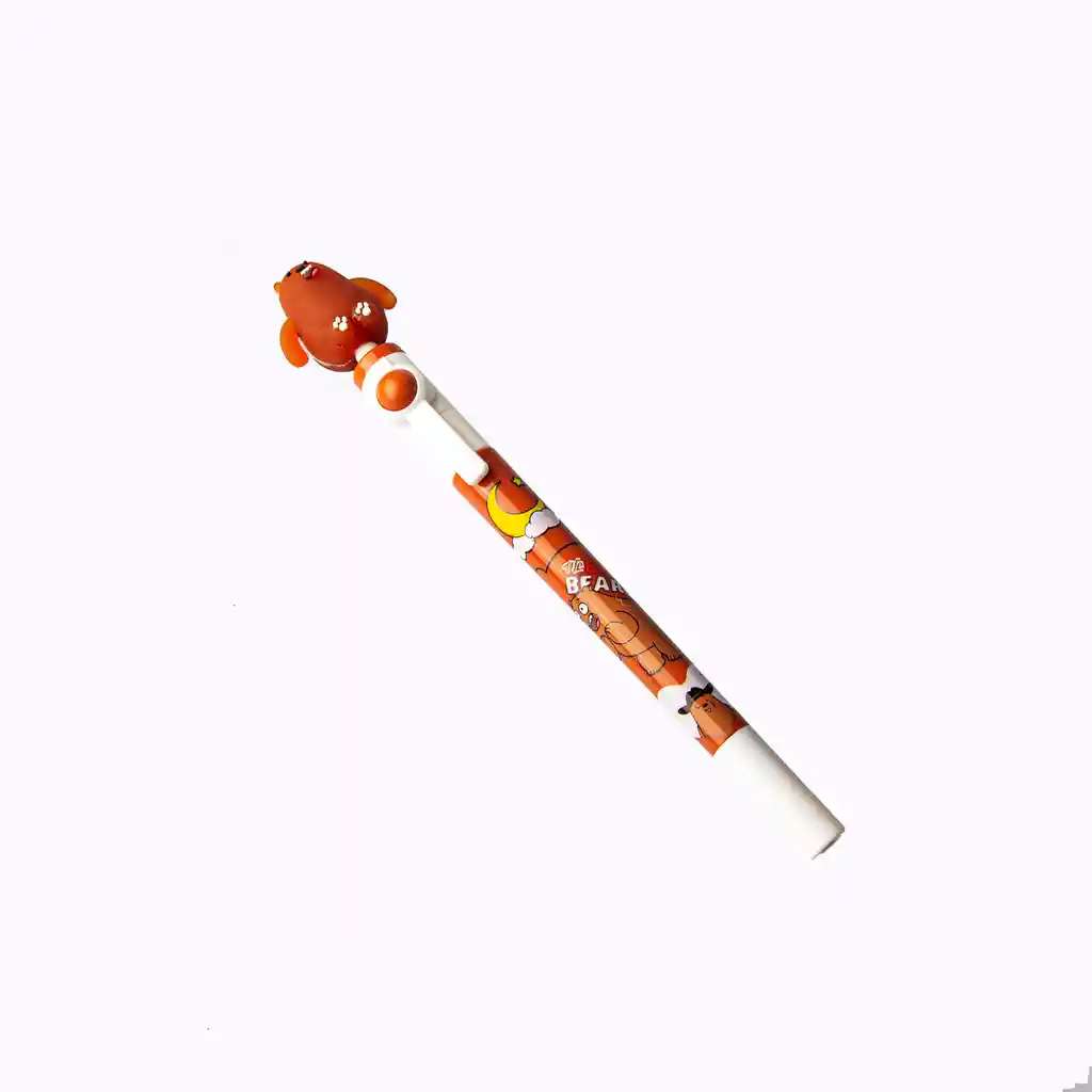 Pack De 12 Lápices De Tinta Giratorio Kawaii Diseño De Ositos