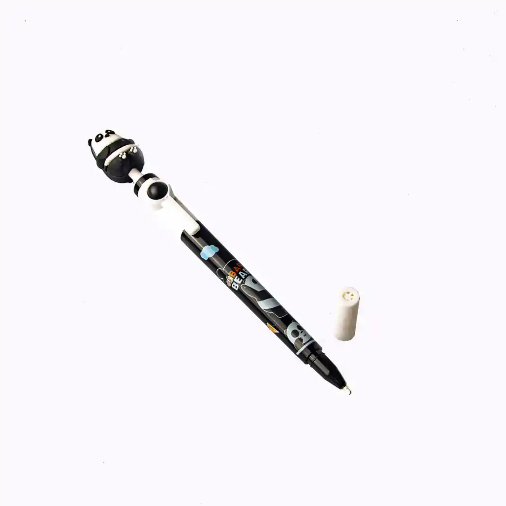 Pack De 12 Lápices De Tinta Giratorio Kawaii Diseño De Ositos