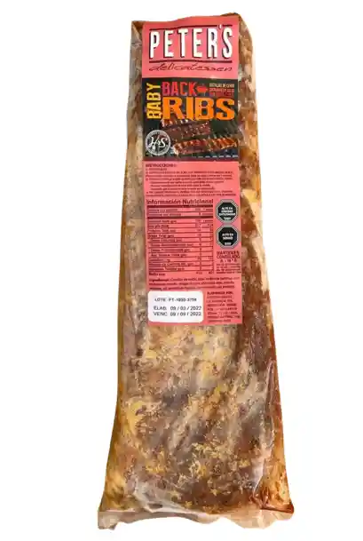 Baby Back Ribs Peters 800 Gr Aproximadamente