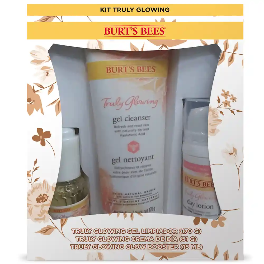 Burt's Bees Kit Facial Truly Glowing Booster