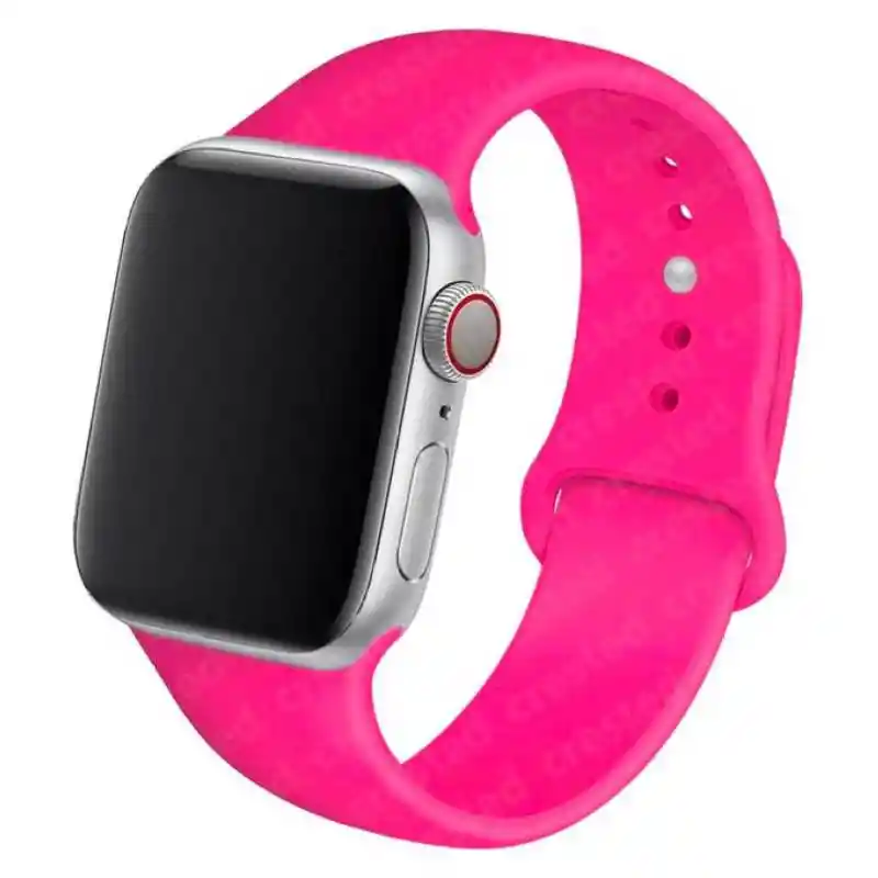 Correa Silicona Apple Watch Rosada 42/44