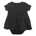 Body Vestido Negro 3-6m