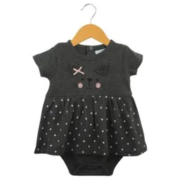 Body Vestido Negro 12-18m