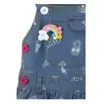 Vestido De Jeans Estampado 0-3m