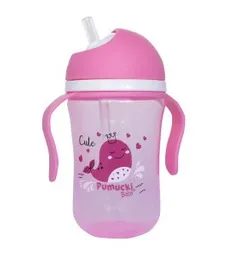 Vaso Fácil agarre antiderrame Rosado