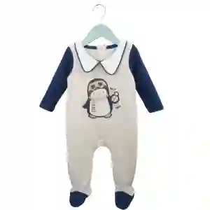 Enterito De Algodon Pingüino Niño 3-6m