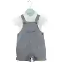 Jardinera De Gabardina Con Polera Polo 0-3m