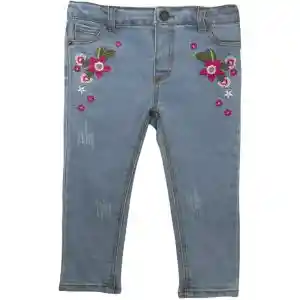 Jeans Bordado Niña 6-9m