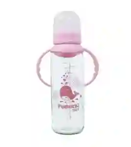 Mamadera Vidrio 250 Ml Rosada