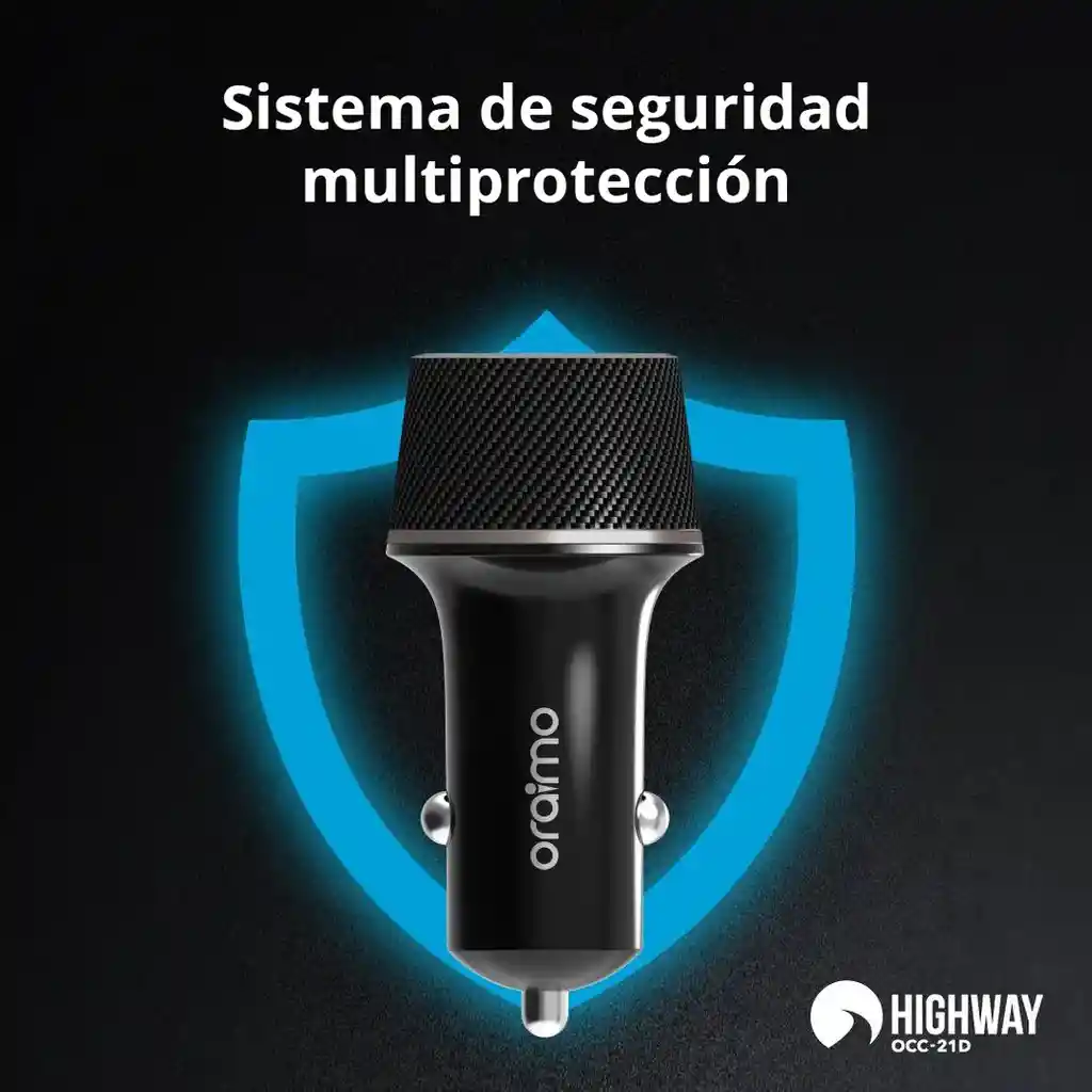 Cargador De Auto Highway Pro Con Qc 3.0 Y Pe2.0