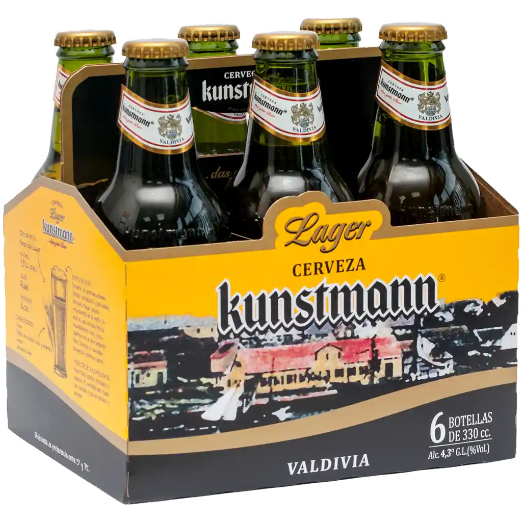 Kunstmann Pack 6 Un. Cerveza Lager 4.3° 330 Cc C/u