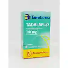 Tadalafilo 20mg X4 Comprimidos