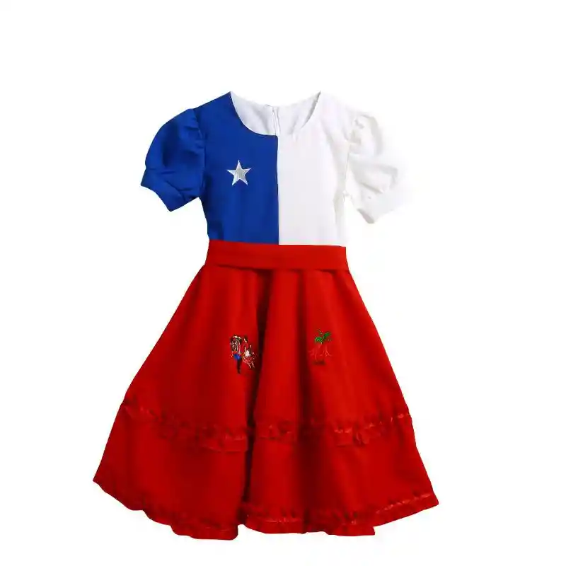 Vestido Bandera S/f Talla 10