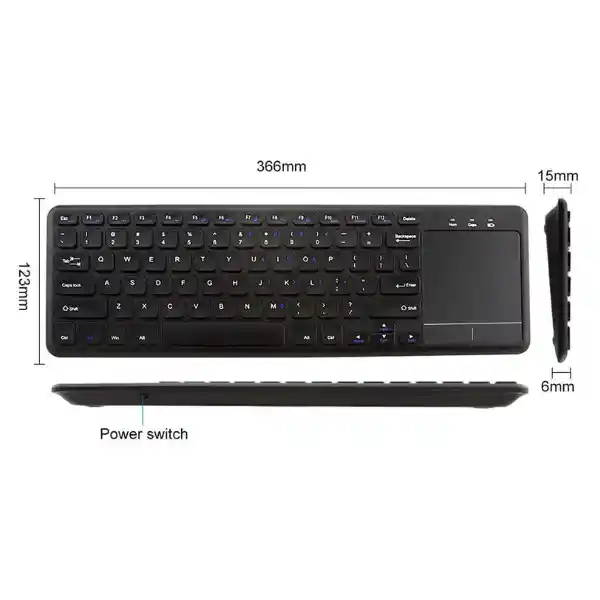 Teclado Touchpad Inalámbrico