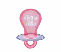 Globo Metalico Chupete Es Una Niña